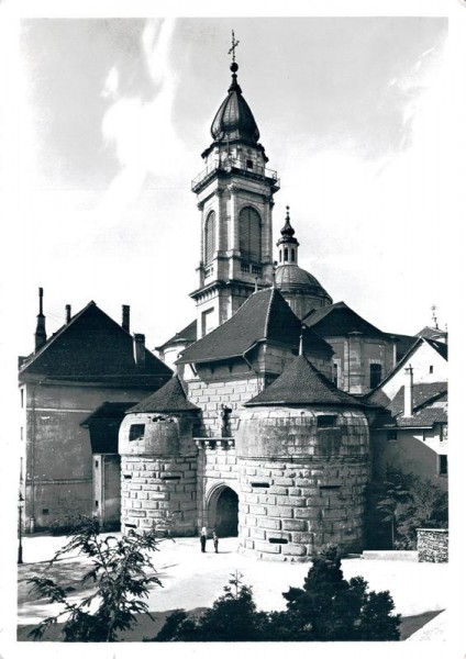 Solothurn, Baseltor mit St. Ursen-Turm Vorderseite