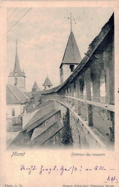 Morat. Jntérieur des remparts. 1903 Vorderseite