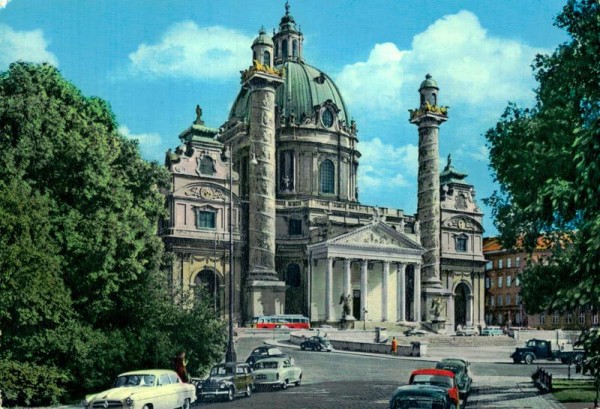 Wien, Karlskirche Vorderseite