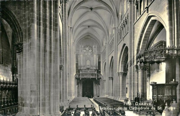 Genève, Interieur de la Cathedrale de St. Pierre Vorderseite