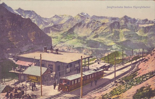 Jungfraubahn, Station Eigergletscher Vorderseite