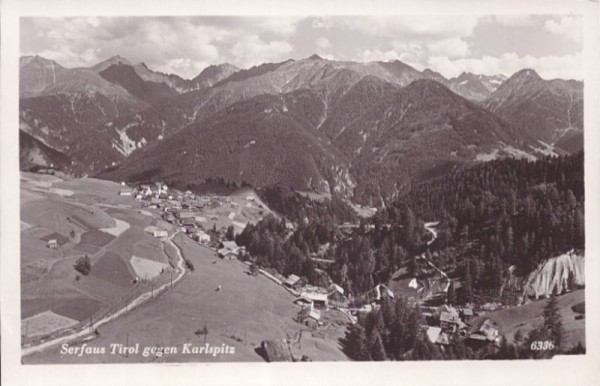 Serfaus Tirol gegen Kalrspitz