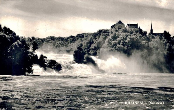 Rheinfall mit Schloss Laufen Vorderseite