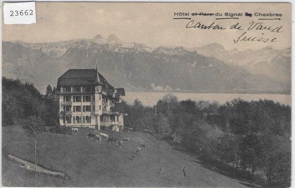 Hotel et parc du Signal sur Chexbres