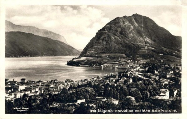 Lugano-Paradiso col M.te S.Salvatore Vorderseite