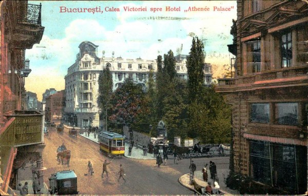 Bucuresti, Calea Victoriei spre Hotel Athenée Palace Vorderseite