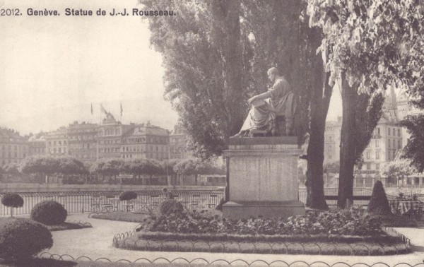 Genève Rousseau-Statue