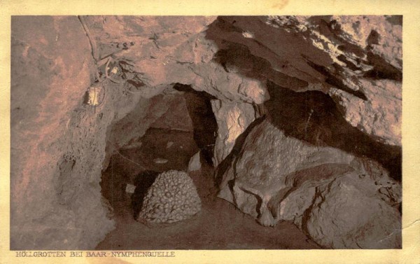 Höllgrotten bei Baar, Nymphenquellen Vorderseite
