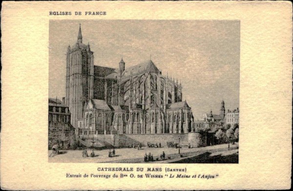 Kathedrale von Le Mans Vorderseite