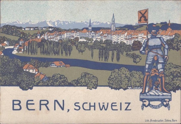 Bern, Werbekarte Vorderseite