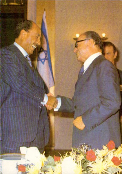 Treffen Sadat und Begin 1977
