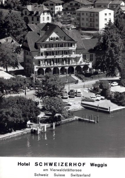 Hotel Schweizerhof, Weggis LU - Flugaufnahmen Vorderseite