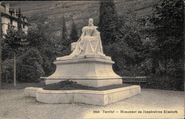 Territet - Statute von Elisabeth Vorderseite