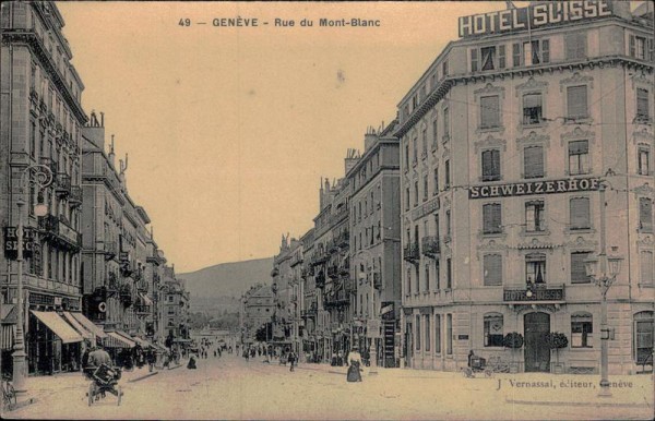 Genève, Rue du Mont-Blanc Vorderseite