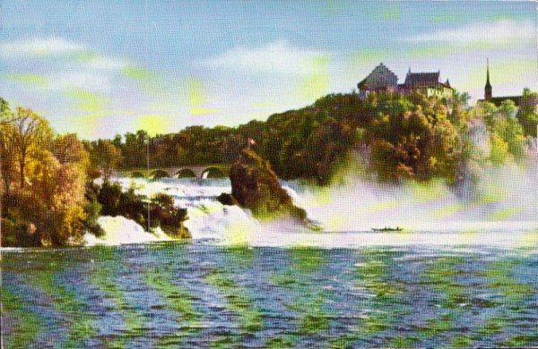 Rheinfall bei Neuhausen mit Schloss Laufen