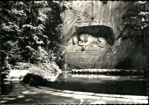 Luzern - Löwendenkmal Vorderseite