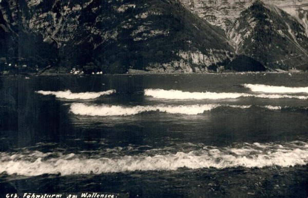 Föhnsturm am Wallensee. 1931 Vorderseite