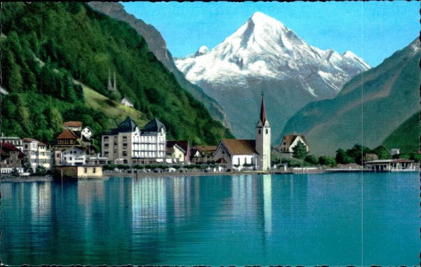 Flüelen mit Vierwaldstättersee Vorderseite