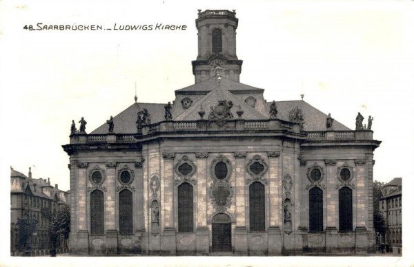 Saarbrücken. Ludwigs Kirche. 1935 Vorderseite