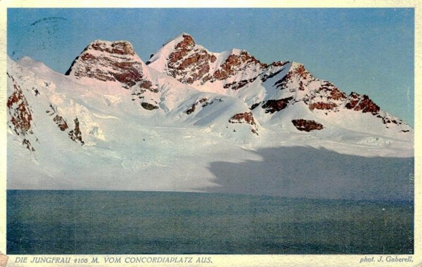 Die Jungfrau vom Concordiaplatz aus um 1924 Vorderseite