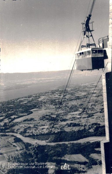 Téléférique du Salève. Savoie Le Léman Vorderseite