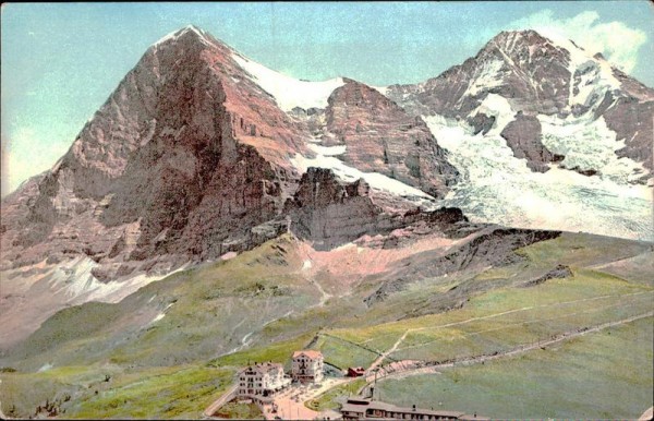 Kleine Scheidegg mit Eiger und Mönch (3970 m) (4107 m) Vorderseite