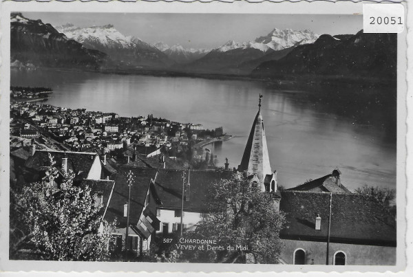 Chardonne - Vevey et Dents du Midi