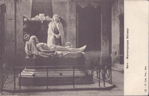 Bern, Marmorgruppe Münster Vorderseite