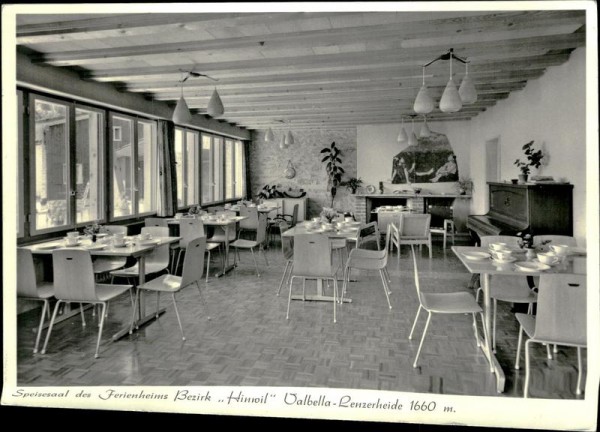 Speisesaal des Ferienheims Bezirk ,,Hinwil'' Valbella-lenzerheide Vorderseite