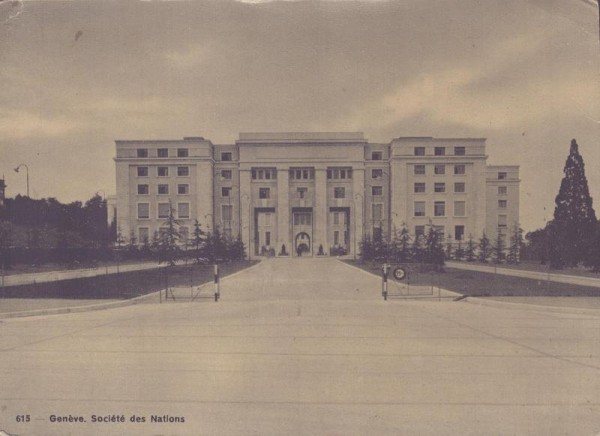 Genève. Société des Nations Vorderseite