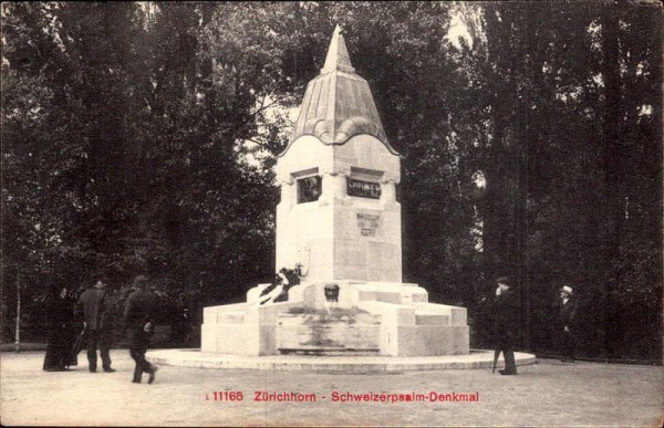 Zürichhorn - Schweizerpsalm-Denkmal Vorderseite