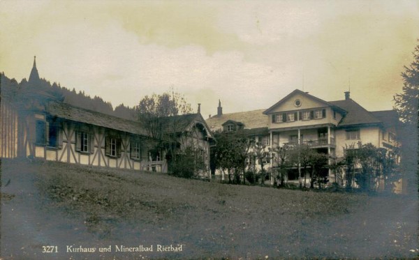 Rietbad, Kurhaus und Mineralbad Vorderseite