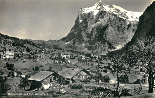 Grindelwald und das Wetterhorn Vorderseite