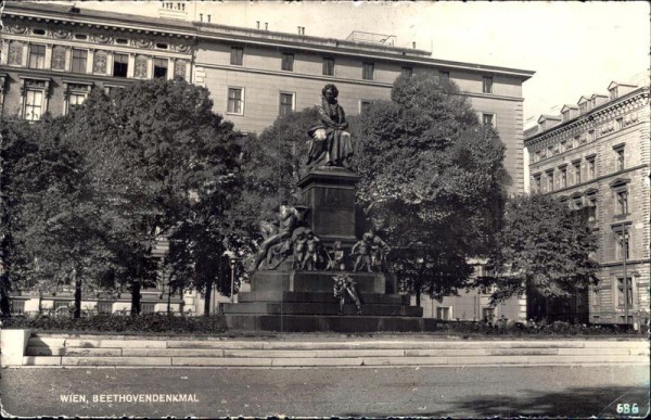 Wien, Beethovendenkmal Vorderseite