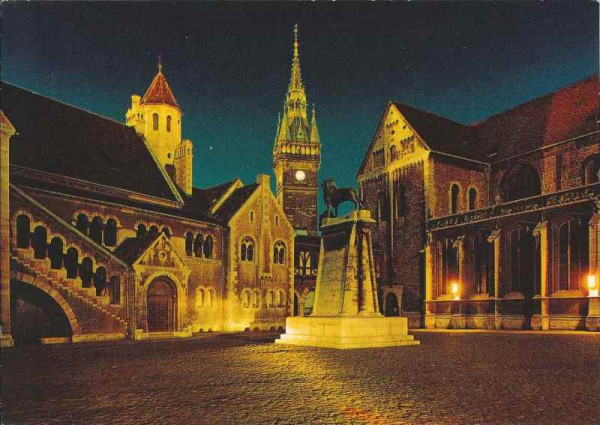 Braunschweig - Blick auf Dom, Burg und Rathaus