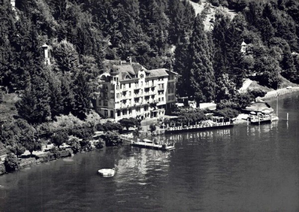 Strandhotel Lützelau, Weggis LU - Flugaufnahmen Vorderseite