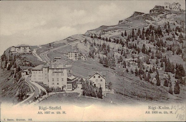 Rigi-Staffel (1607 m)/Rigi-Kulm (1800 m) Vorderseite