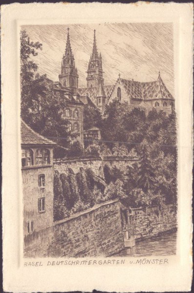Basel, Deutschrittergarten und Münster