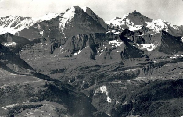 Brienzer-Rothorn, Blick auf Eiger, Mönch und Jungfrau Vorderseite