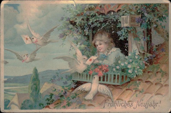 Fröhliches Neujahr Vorderseite