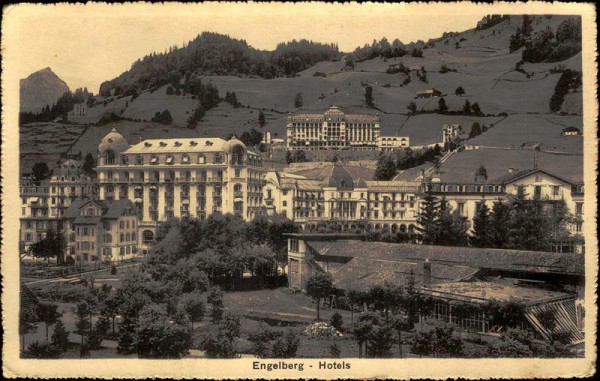 Engelberg - Hotels Vorderseite