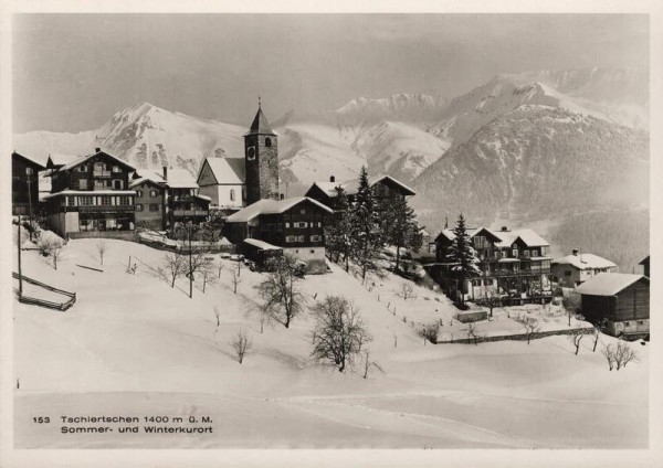 Tschiertschen. Sommer und Winterkurort. 1948 Vorderseite