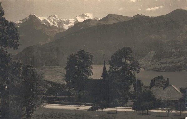 Baeatenberg. Eiger-Mönch-Jungfrau. 1930 Vorderseite