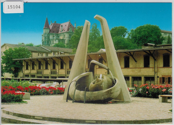 Der Aqui-Mineralwasser-Brunnen der Brauerei Hürlimann Zürich