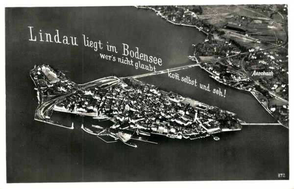 Lindau liegt im Bodensee Vorderseite
