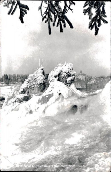 Rheinfall im Winter Vorderseite
