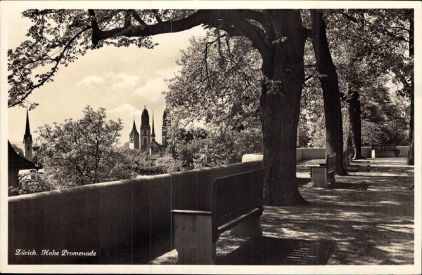 Zürich. Hohe Promenade Vorderseite