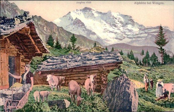 Alphütte bei Wenge Vorderseite