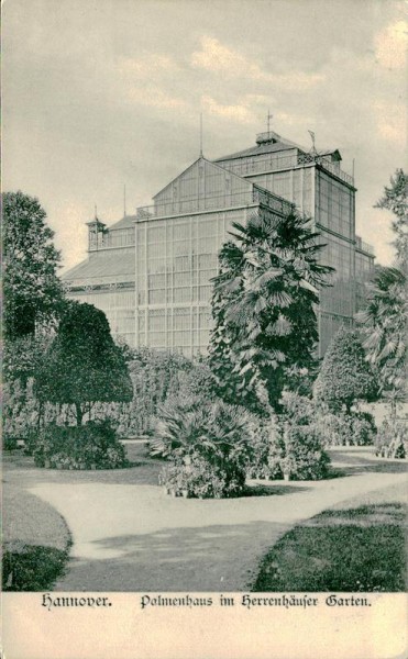 Hannover, Palmenhaus im Herrenhäuser Garten Vorderseite