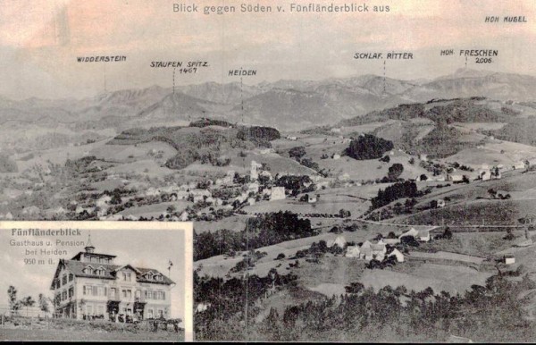 Grub, Heiden, Fünfländerblick Vorderseite